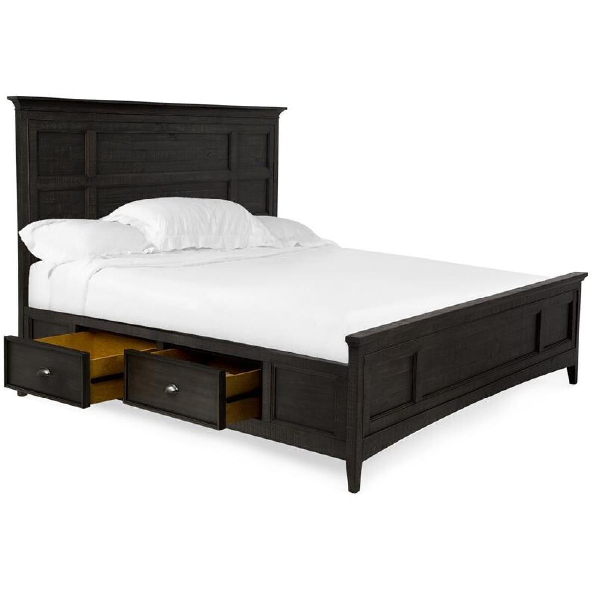 Westley B4399-75 Complete Cal.King Panel Bed with Storage Rails - Image 4