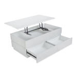 Lift Top Storage Cocktail Table w/Casters - Image 4