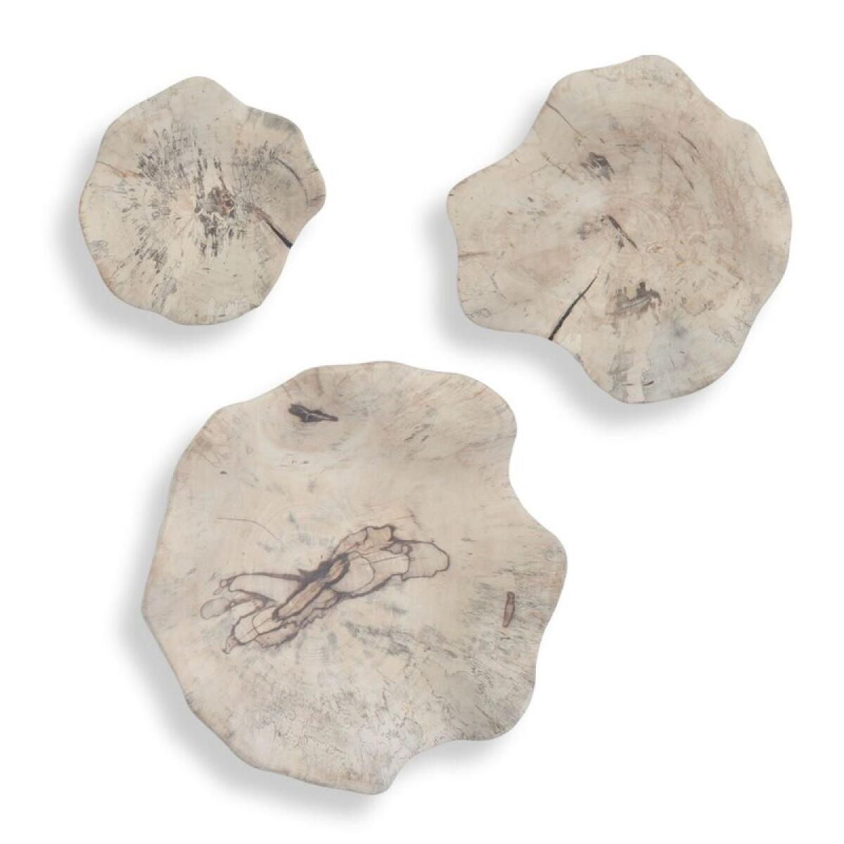 Teo Wood Wall Decor, Bleached S/3 - Image 2