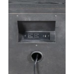 Nightstand 2 Drw W/ Power Nightstands Barnwood Oak 12