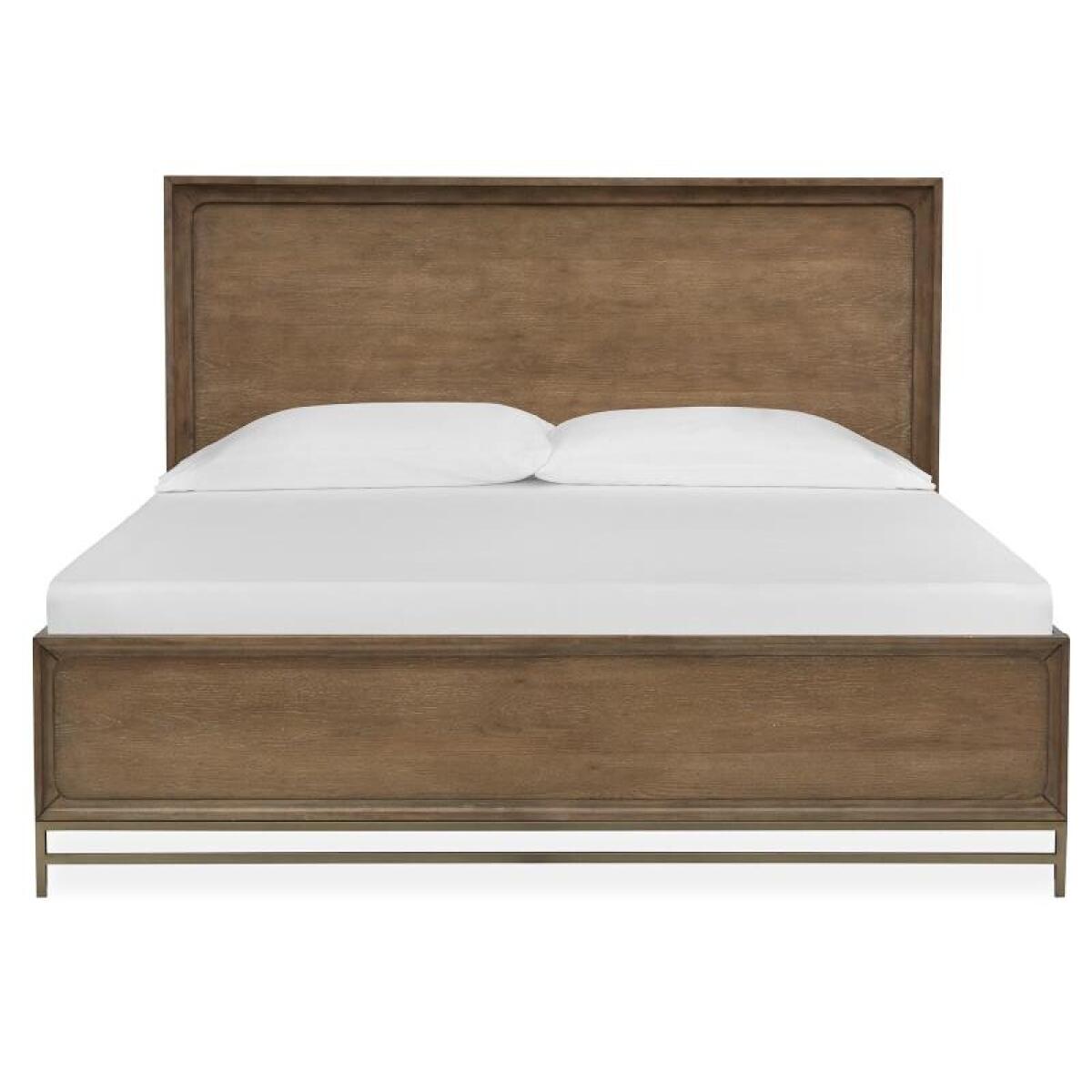 Lindon Wood Queen Panel Bed Footboard SU - Image 2