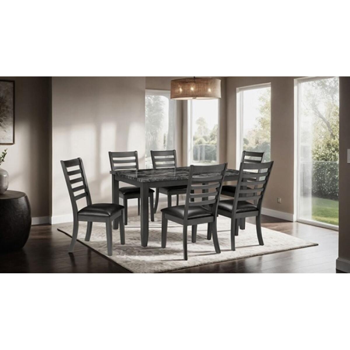 Adia 7 Pc. Dinning Table Set - Image 3