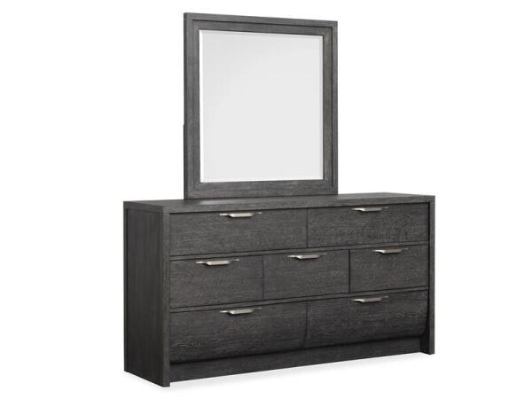 Kinsley Drawer Dresser Dressers Black Heron, Oslo Pewter Fabric 12