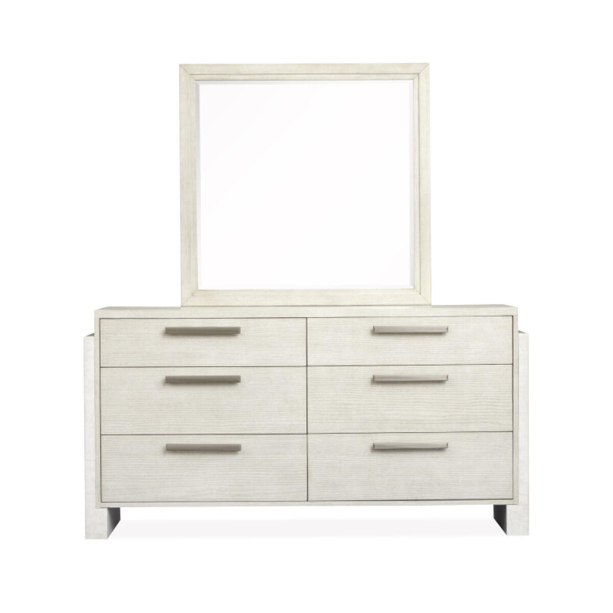 Dresser with Landscape Mirror Dressers Cream 7