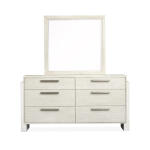 Dresser with Landscape Mirror Dressers Cream 13