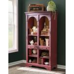 Arched Bookcase Bookcases Barnwood Oak And Spiced Apple 12