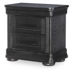 Nightstand 2 Drw W/ Power Nightstands Black 11