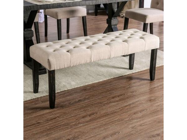 Alfred Bench Chairs & Benches Antique Black/Ivory