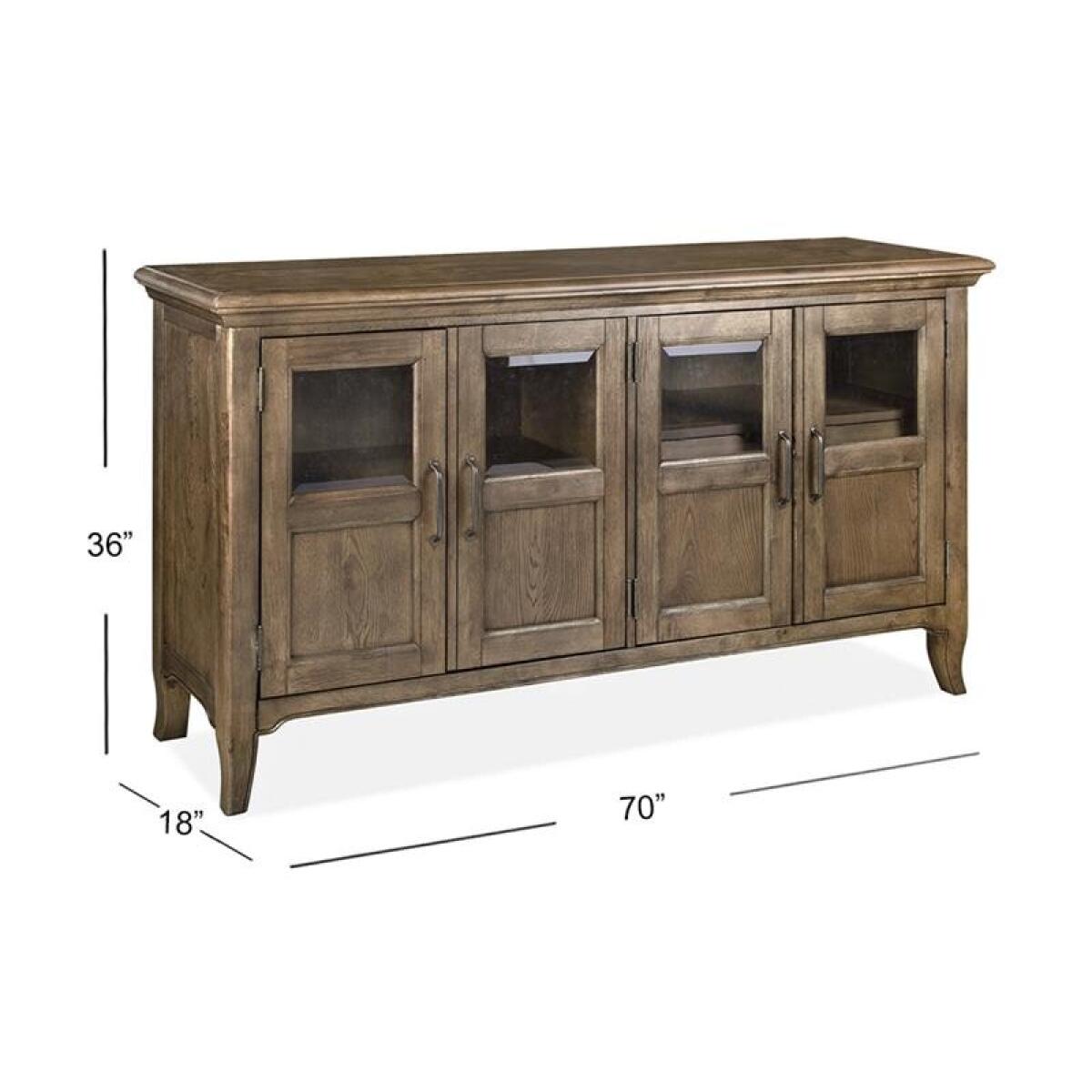 Roxbury Manor Four Door Buffet Dining Storage Brown 5