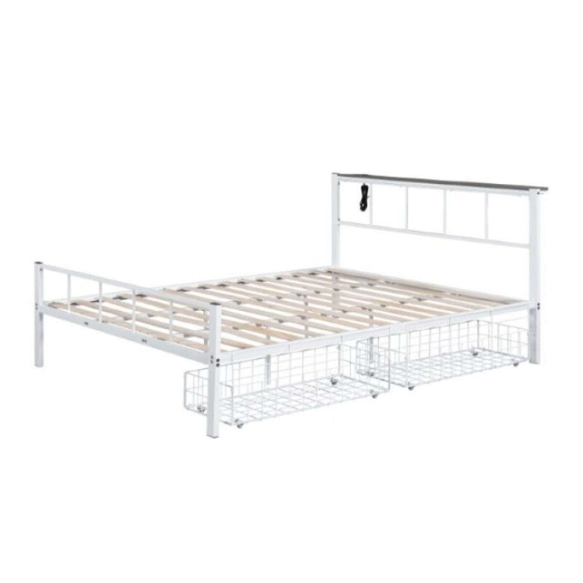 Nicoli Queen Metal Bed With Underbed Storage - Image 6
