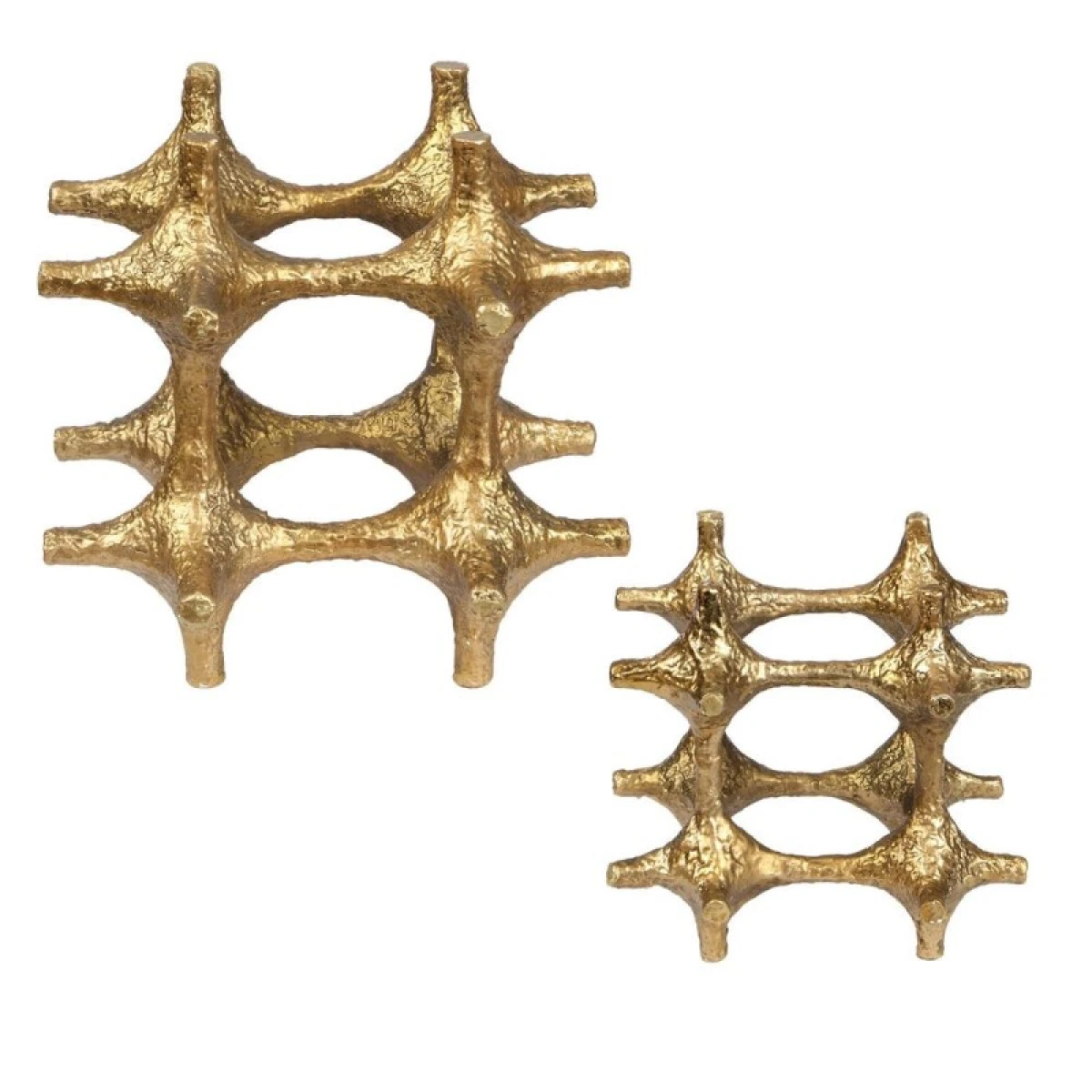 Gilded Connection Sculptures, S/2 - Image 5