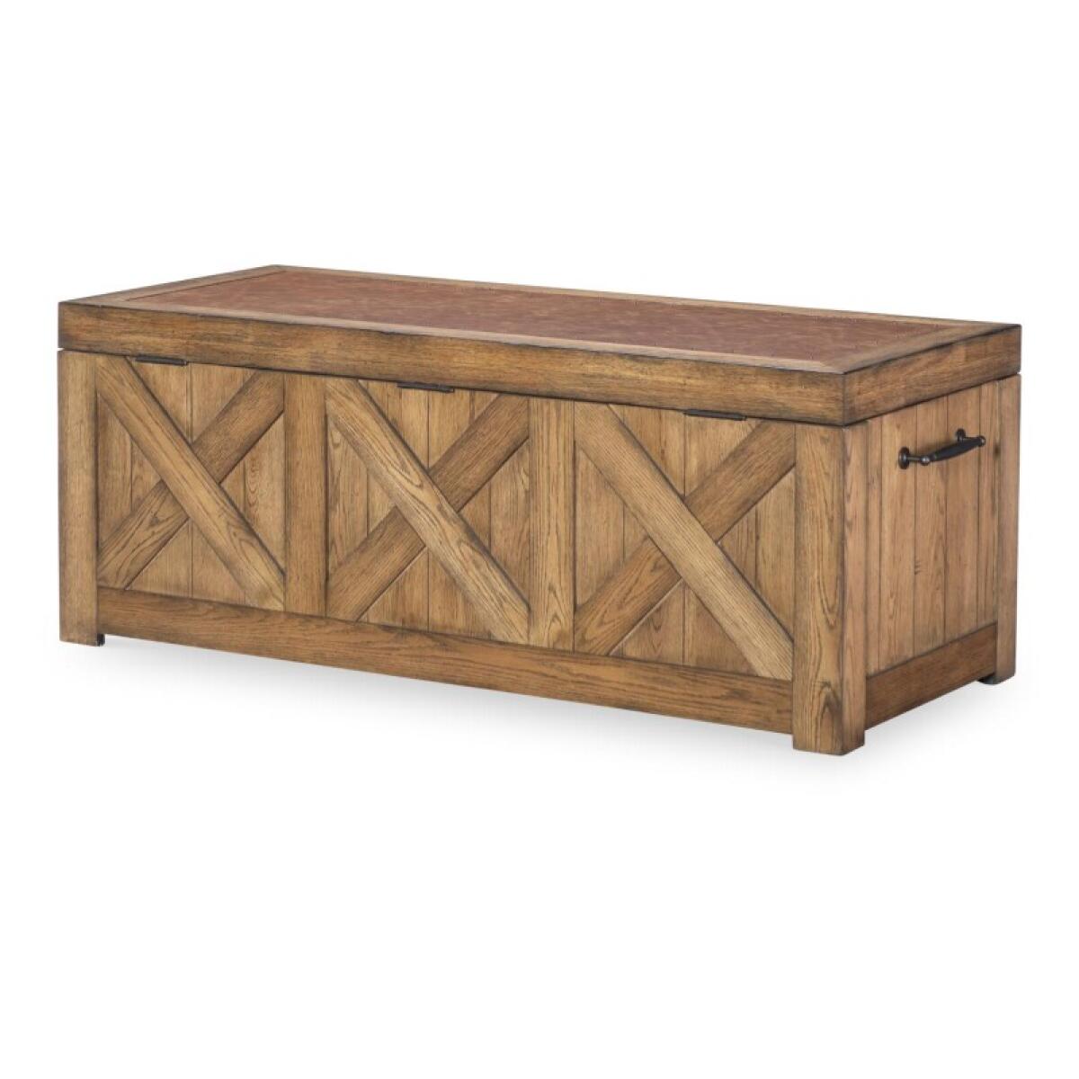 Captains Truck Cocktail Table Cocktail & Coffee Tables Barnwood Oak 7