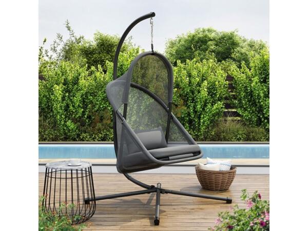 Crush Swing Chair Outdoor Chairs Dark Gray