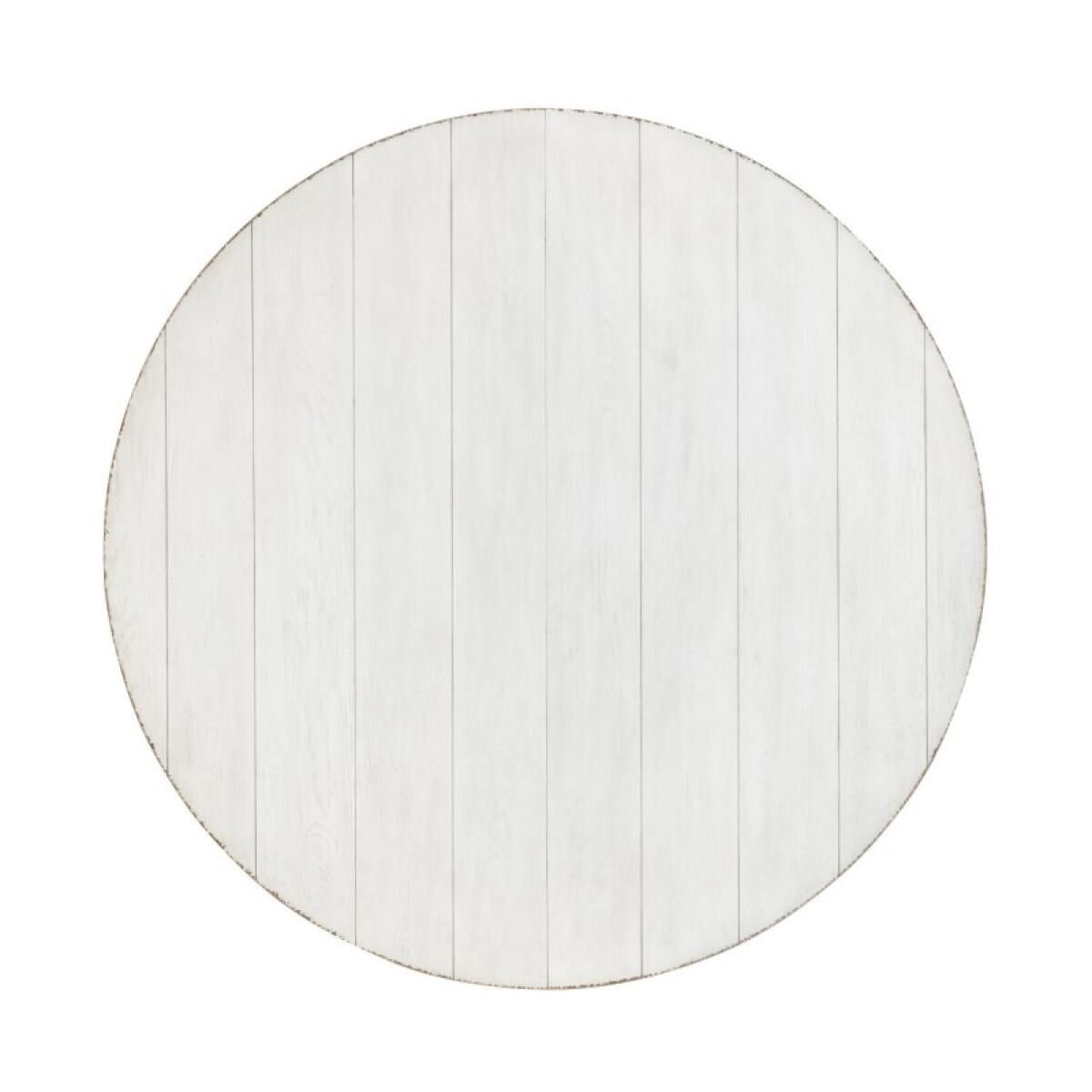 Complete Round Table Dining Sets Aged White 7