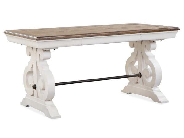 Bronwyn Wood Two Tone Writing Desk Top SU Desk Tops Alabaster and Toasted Nutmeg