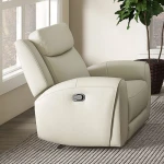 Jacobus Manual Recliner Loveseat w/ Console Loveseats Beige