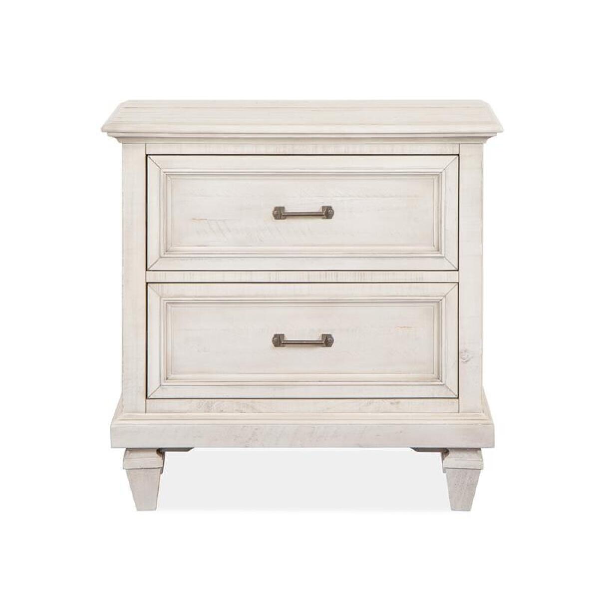 Newport Drawer Nightstand Nightstands Alabaster 4