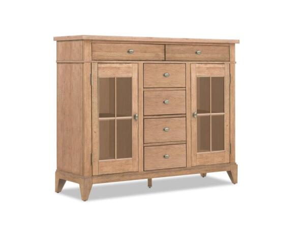 Tall Server Dining Storage Brown