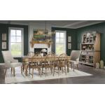 Upholstered Arm Chair Chairs & Benches Barnwood Oak 17