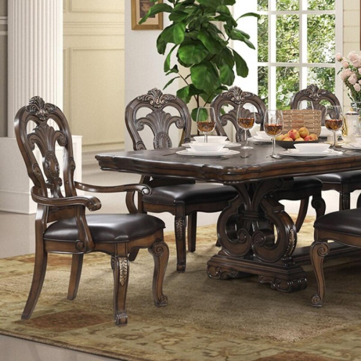 Leovanni 9 Pc Dining Table Set - Image 2