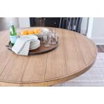 Complete Round Pedestal Table Natural Hickory TY656-030K - Image 5