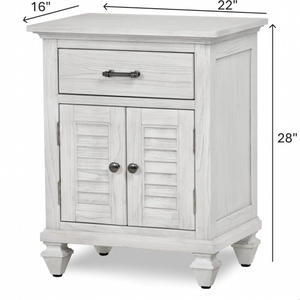 Surfside 1-drawer / 2-door Electrified Nightstand - Image 12
