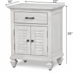 Surfside 1-drawer / 2-door Electrified Nightstand - Image 12