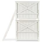 Complete Twin Over Twin Bunk End White Finish - Image 4