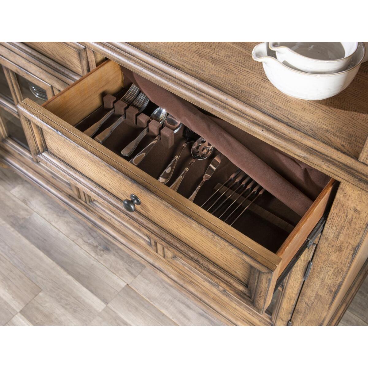 Server Dining Storage Barnwood Oak 8