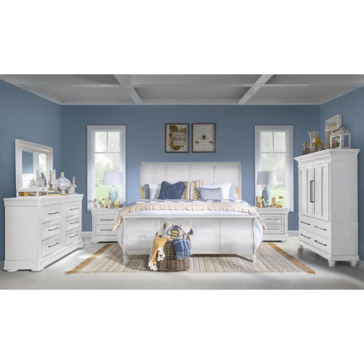 Complete Sleigh Bed 5/0 Queen Beds Beds 8