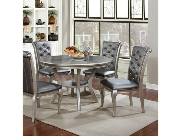 Amina Round Dining Table Dining Tables Champagne