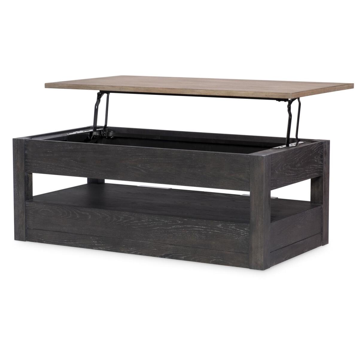 Lift Top Cocktail Table Cocktail & Coffee Tables Black 5