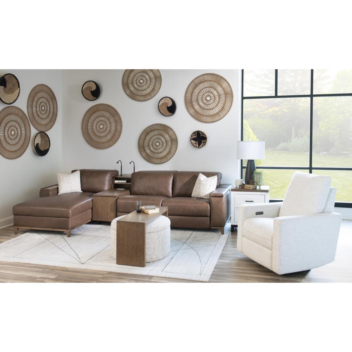 Swivel Glider Mohave Recliners Cream 11