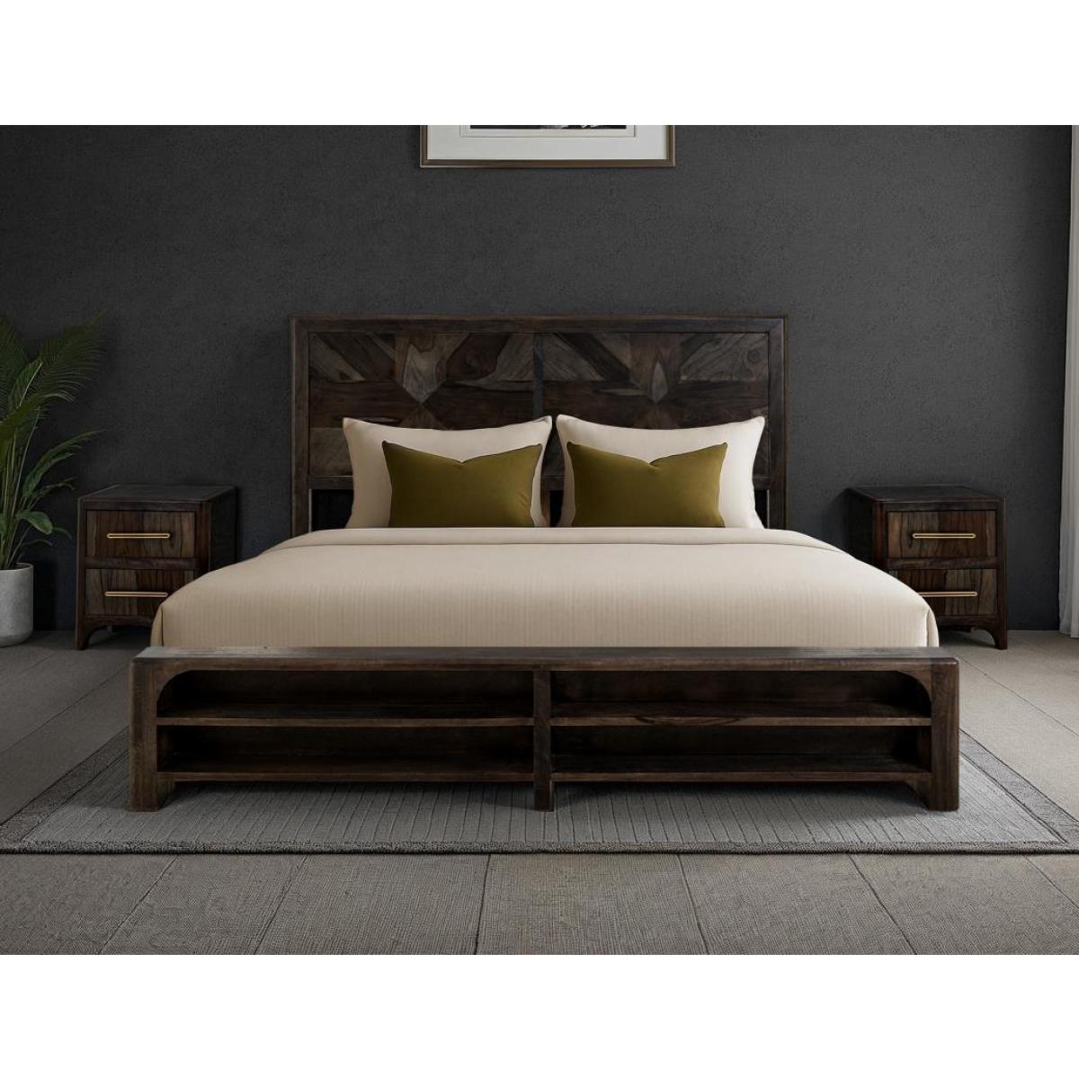 2 Drawer Nightstand - Dark Praga - Image 8