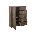 5 Drawer & 2 Door Gentleman’s Chest – Balam Chests Black 18