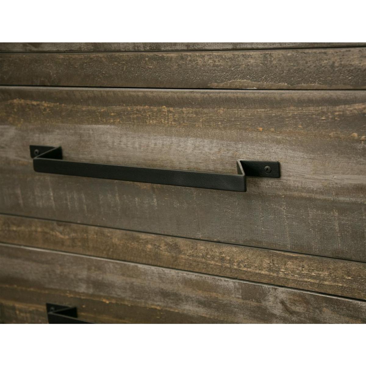 3 Drawer Pier / Bookcase - Loft Brown - Image 5