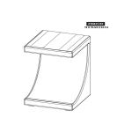 Wooden Chairside Table - Dark Mezquite - Image 7