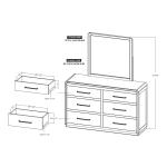 6 Drawer Dresser – Dark Mezquite Dressers Dressers 22