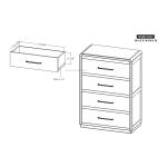 5 Drawer Chest - Dark Mezquite - Image 10