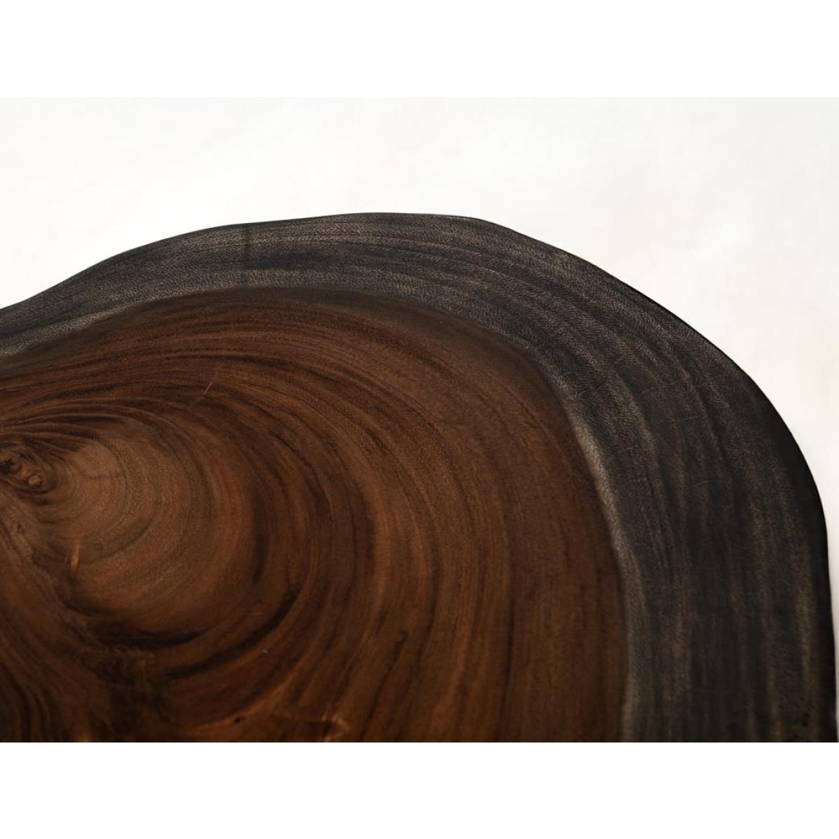 Live Edge Chairside Table - Parota Epoxy - Image 7