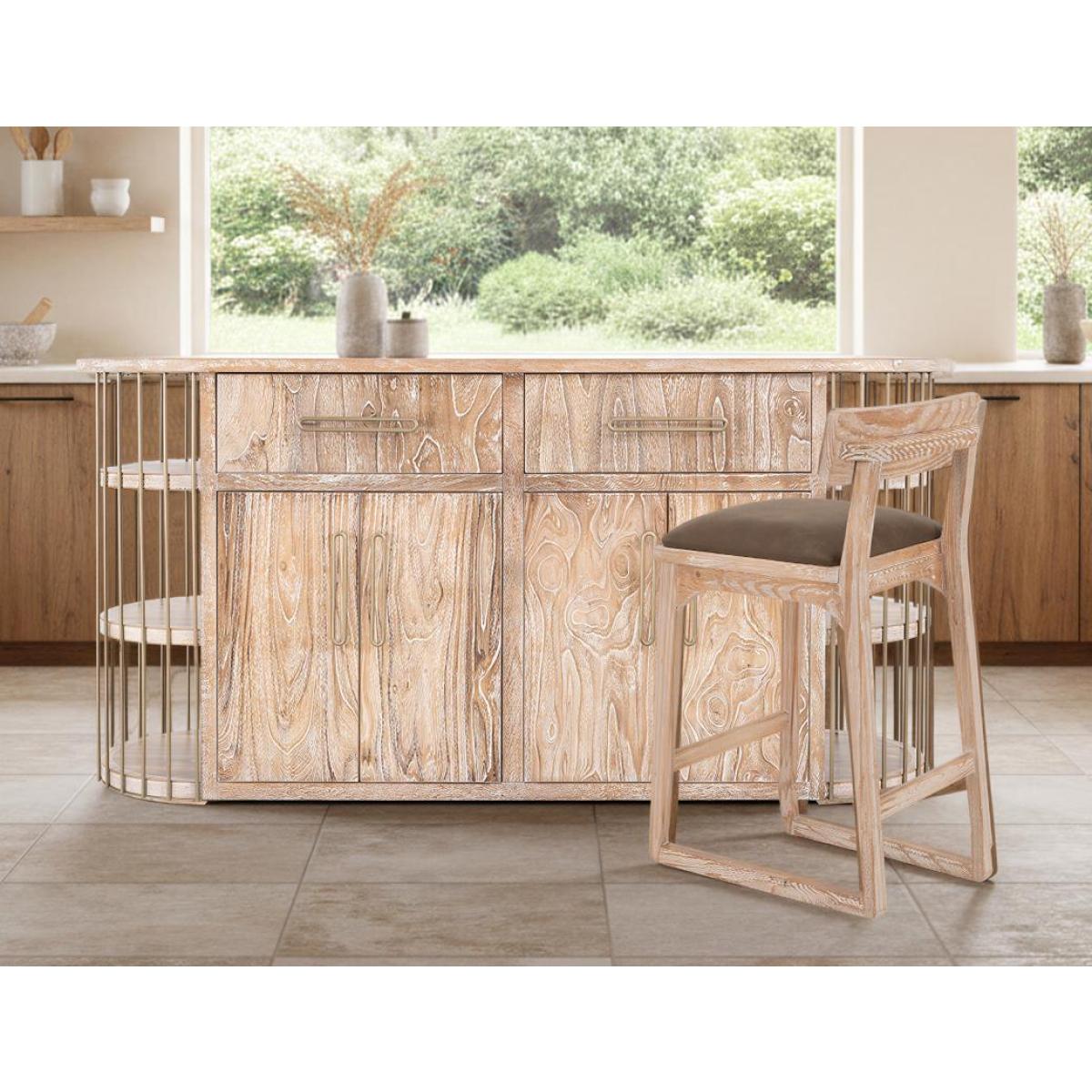 Upholstered Barstool 30" - Balam - Image 7