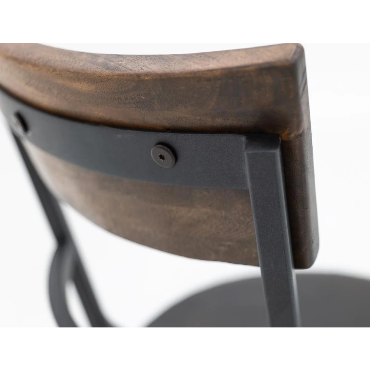 Wooden Frame & Metal Base, Barstool 24″ – Century Dining Table Bases Black 8