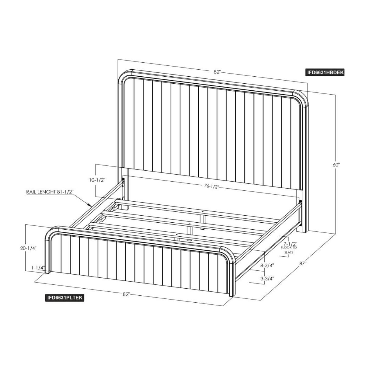 6/6 Eastern King Platform - Dark Mezquite - Image 11