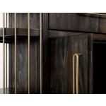 2 Drawer & 4 Door, 6 Shelf Kitchen Island – Balam Dining Storage Black 19