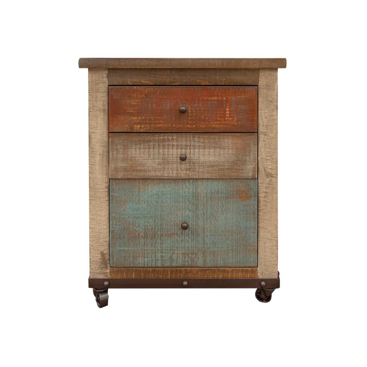3 Drawer File (Fits Letter & Legal Size) - Antique - Image 2