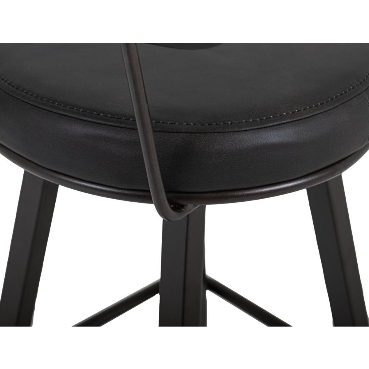 Wooden Frame & Metal Base, Barstool 24" - Eclipse - Image 4