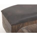 Upholstered Seat Bench with Two Open Shelves – Balam Chairs & Benches Black 15