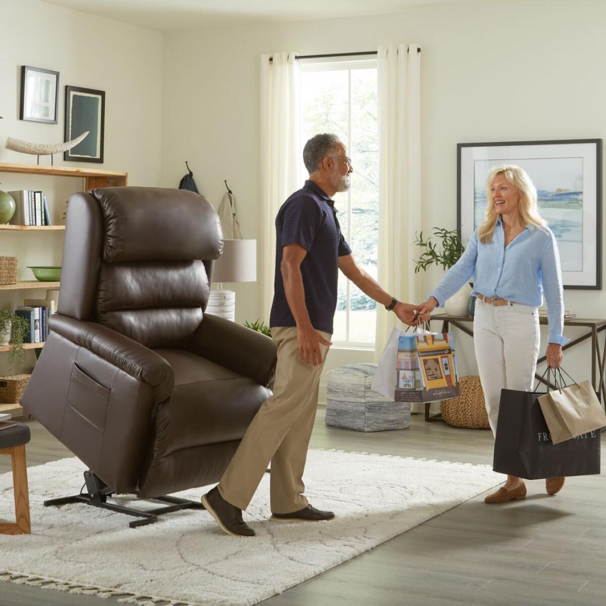 Polaris Large Lift Chairs Brown 6