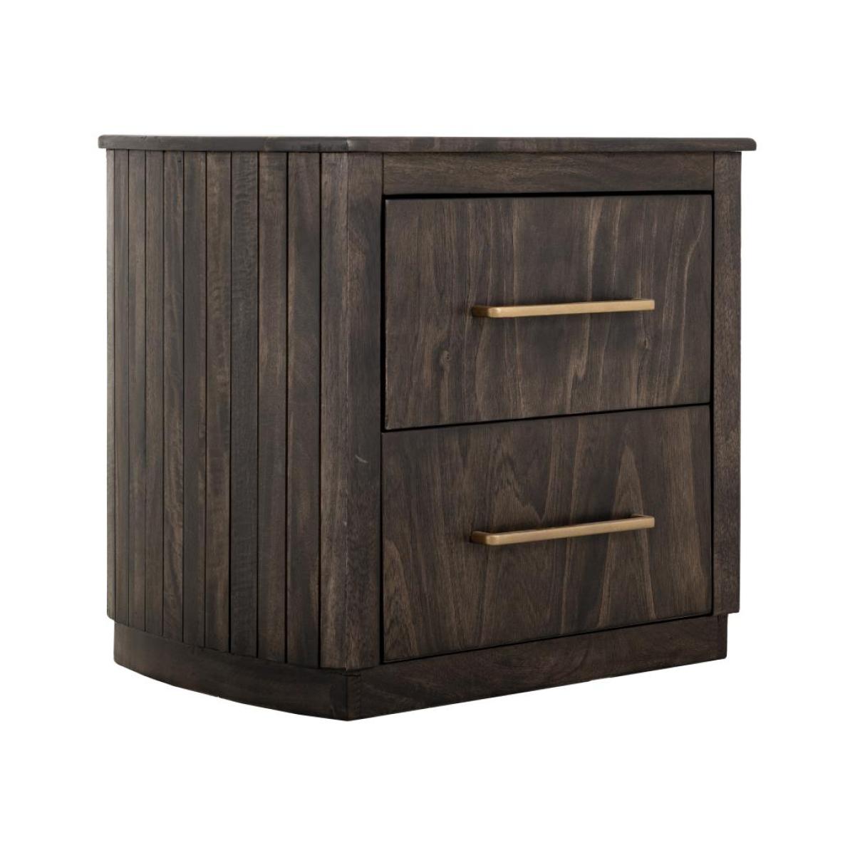 2 Drawer Nightstand - Dark Mezquite - Image 4