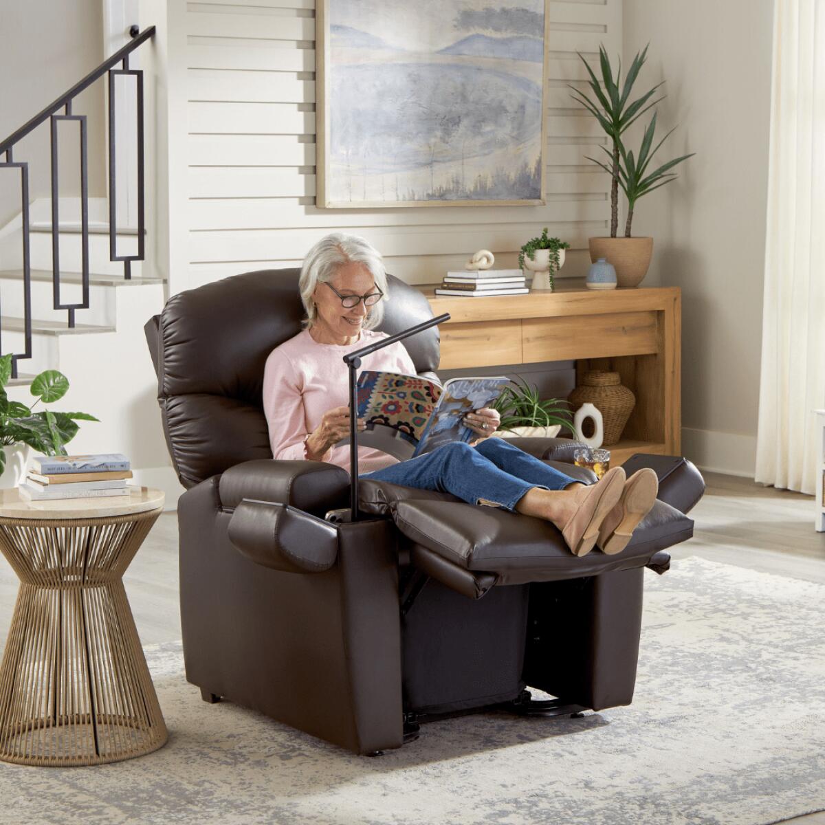 Maya Large Recliners Brown 13